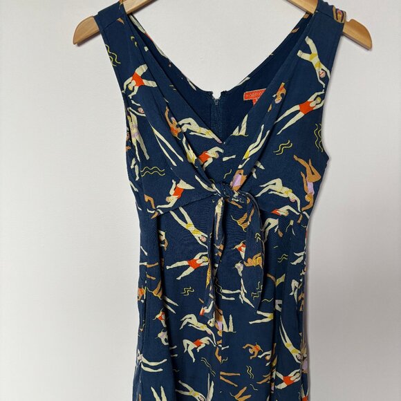 Modcloth Synchronized Swimmers Front Tie Dress in Blue - Picture 4 of 13